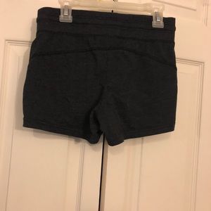 Dark grey Gymshark workout shorts